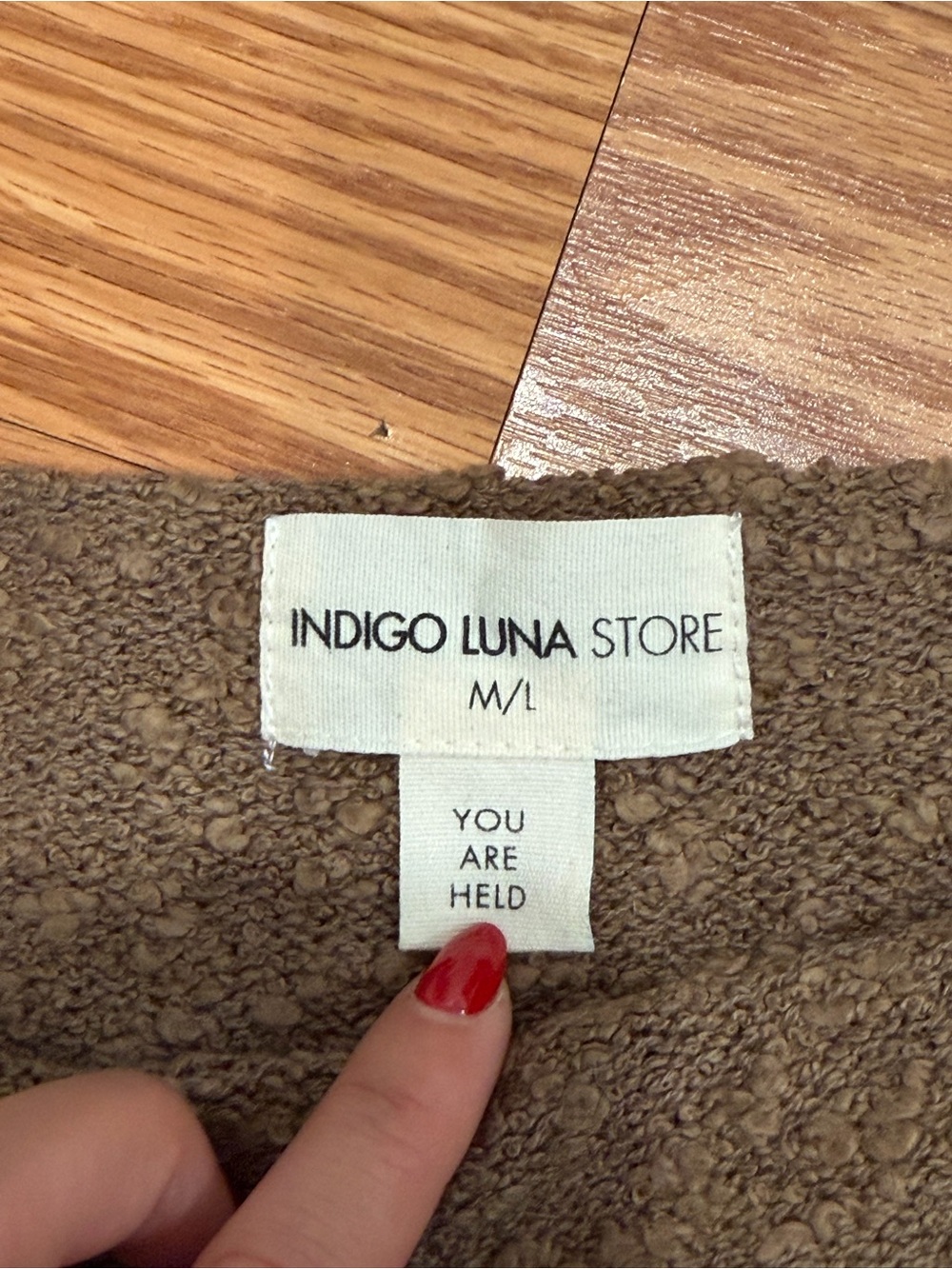 Indigo Luna Olivia long sleeve pecan - Picture 3 of 4